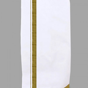 WHITE DOUBLE DHOTI