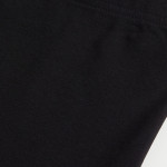 Women Black Cotton Jersey Cycling Shorts