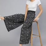 Printed Palazzos with Elasticated Waistband