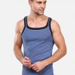 Men Blue Solid Innerwear