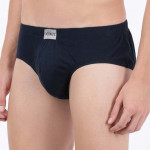 Men Pack Of 3 Blue Solid Basic Briefs