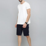 Men Black Denim Shorts